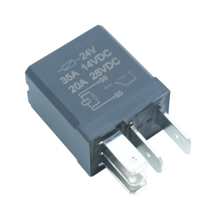 Micro-Relais Wechsler 24 V 20/10 A, mit Widerstand MIR229 - Hischier Auto AG