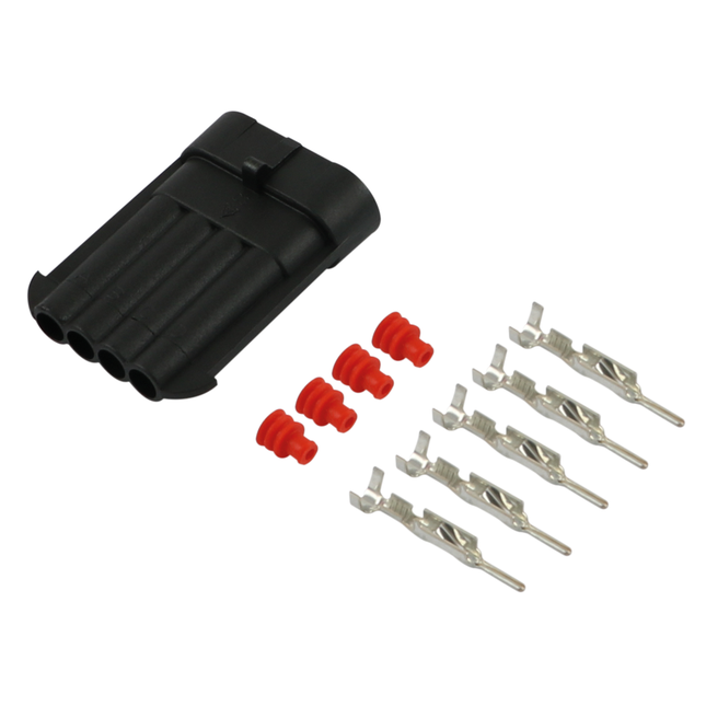 Stecker-Set Metri-Pack 150, 4polig, 1.5mm2 MP150/4PW - Hischier Auto AG