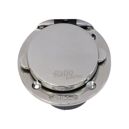 Einbaustecker Edelstahl 16/3 230 VAC