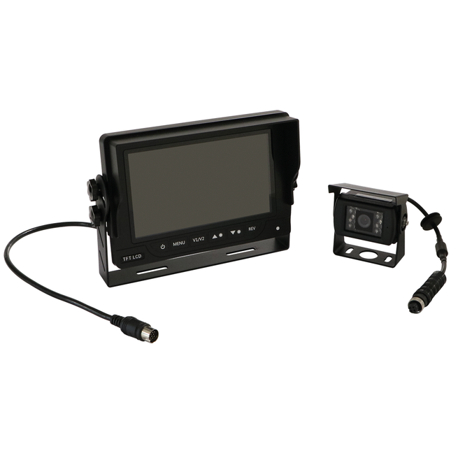 Kamerasystem wasserdicht mit 7“ HD 720P LCD Monitor, HD Kamera, IP69K, mit Heizung MST716HD - Hischier Auto AG