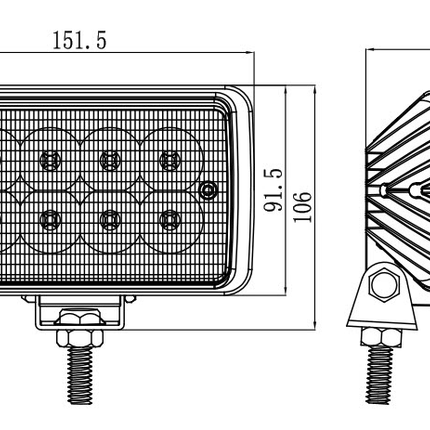 LED-Arbeitsscheinwerfer, 12/24 V