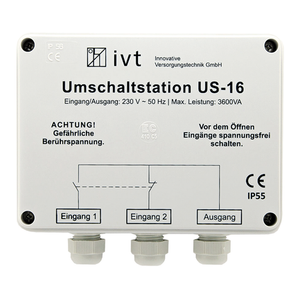 Netzumschalter 230 VAC 16 A