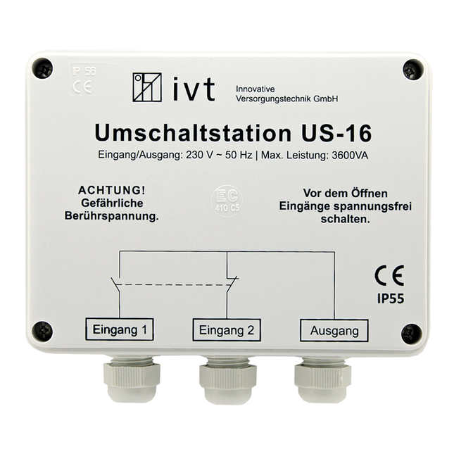 Netzumschalter 230 VAC 16 A