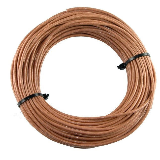 Textilumflochtene Kabel 2.5mm2 braun