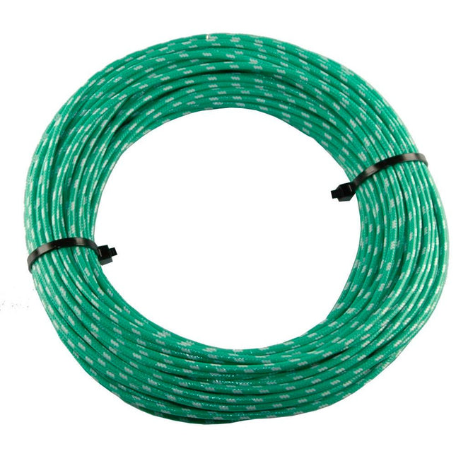 Textilumflochtene Kabel 1.5mm2 gn/ws