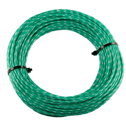 Textilumflochtene Kabel 1.0mm2 gn/ws