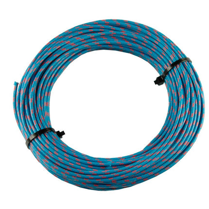 Textilumflochtene Kabel 2.5mm2 bl/rt