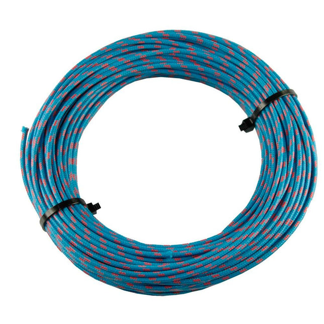Textilumflochtene Kabel 1.5mm2 bl/rt