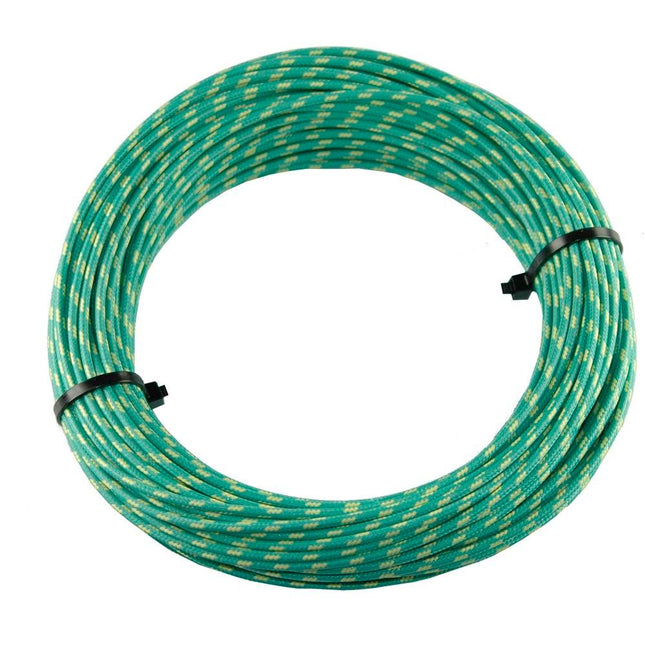 Textilumflochtene Kabel 1.5mm2 gn/ge