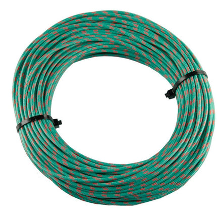 Textilumflochtene Kabel 1.5mm2 gn/rt