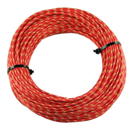 Textilumflochtene Kabel 1.5mm2 rt/ge