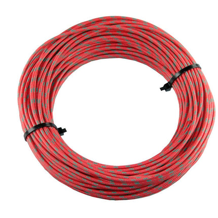 Textilumflochtene Kabel 1.5mm2 rt/gn