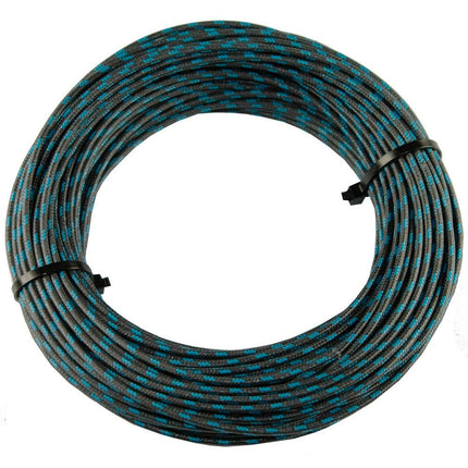 Textilumflochtene Kabel 1.5mm2 sz/bl