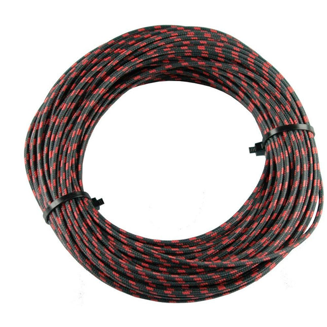 Textilumflochtene Kabel 1.5mm2 sz/rt