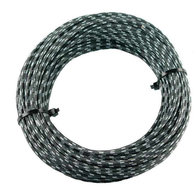 Textilumflochtene Kabel 2.5mm2 sz/ws