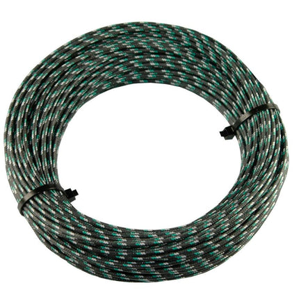 Textilumflochtene Kabel 1.5mm2 sz/ws/gn