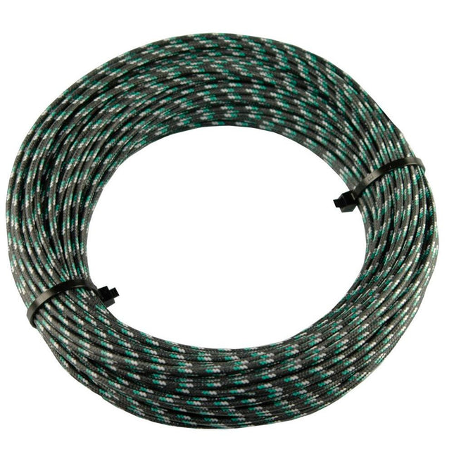 Textilumflochtene Kabel 1.5mm2 sz/ws/gn