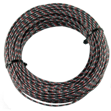 Textilumflochtene Kabel 1.5mm2 sz/ws/rt