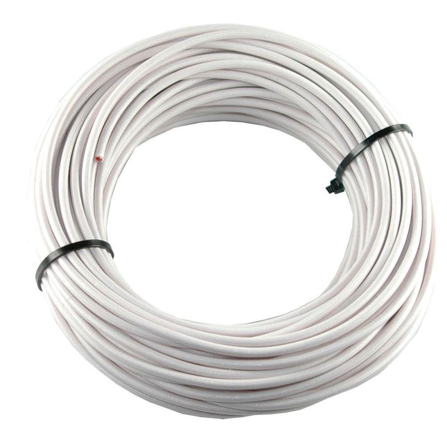 Textilumflochtene Kabel 2.5mm2 weiss