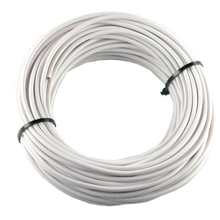 Textilumflochtene Kabel 1.5mm2 weiss