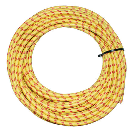 Textilumflochtene Zündleitung 7mm ge/rt