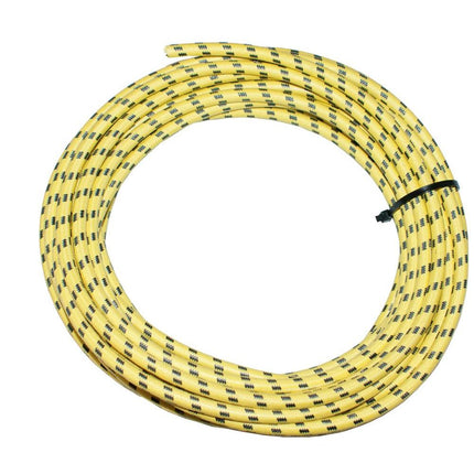 Textilumflochtene Zündleitung 7mm ge/sz