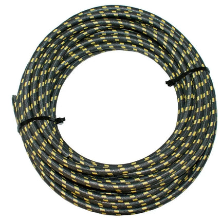 Textilumflochtene Zündleitung 7mm sz/ge - 1 - Meter Diverse