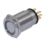 Druckschalter mit LED-Beleucht. grün 12V PA12S