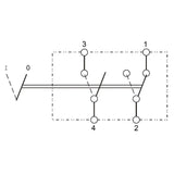 Druckschalter mit LED-Beleucht. grün 12V PA12S