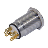 Druckschalter mit LED-Beleucht. rot 12 V PA12S/rt