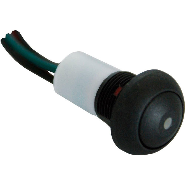 Drucktaster schwarz mit Beleuchtung IP67