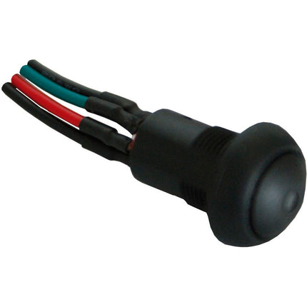 Schalter schwarz mit Beleuchtung IP67