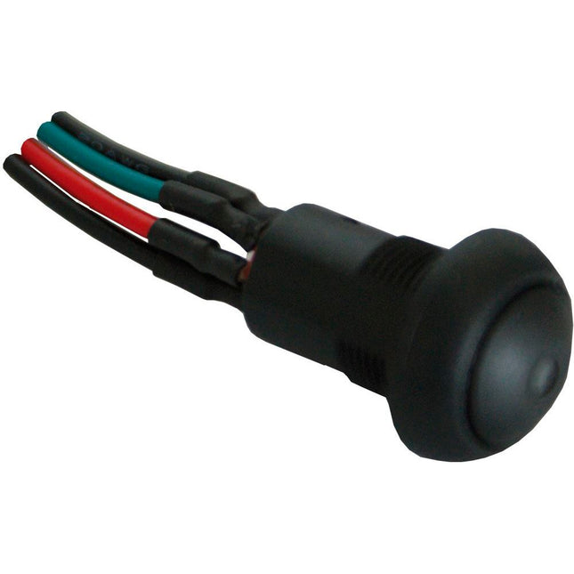 Schalter schwarz mit Beleuchtung IP67 PB163B
