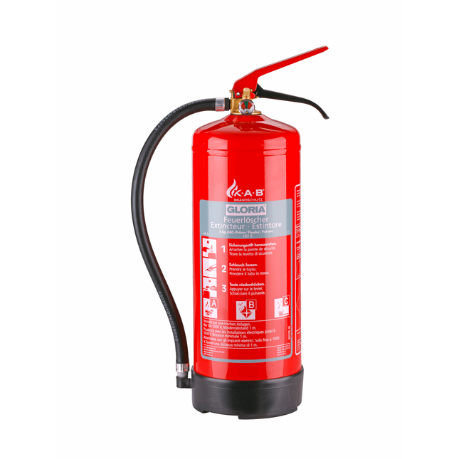 Gloria Feuerlöscher 6Kg Pulver f. LKW PD6TF