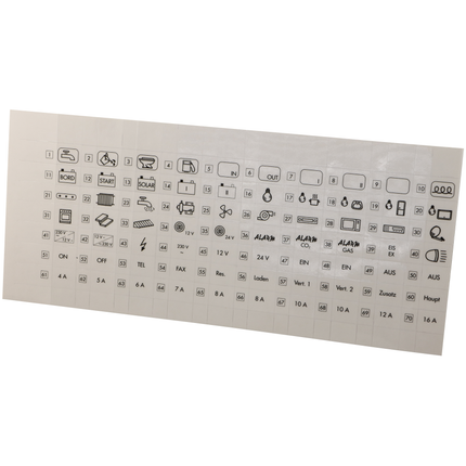 Votronic - Piktogramm-Folie sz, selbstklebend