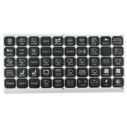 Piktogramm-Folie sz/ws, selbstklebend