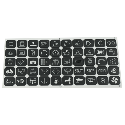 Piktogramm-Folie sz/ws, selbstklebend