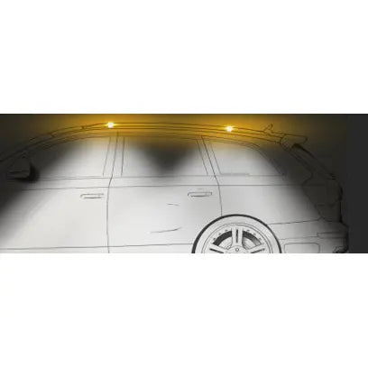 911 Signal LED-Blitzleuchte POLARIS, gelb, ECE- R65 - 1 - Stück 911 Signal