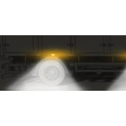 911 Signal LED-Blitzleuchte POLARIS, gelb, ECE- R65 - 1 - Stück 911 Signal