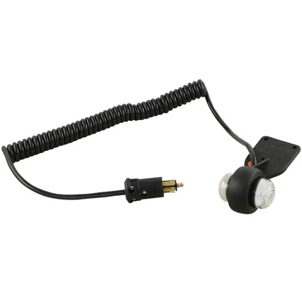 Pendelleuchte LED rot/weiss links mit Spiralkabel und 2P Stecker - 1 - Stück Diverse