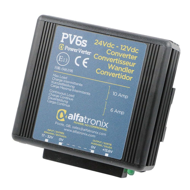 Alfatronix Spannungswandler 24V->12V 6A PV6s
