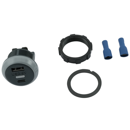 Einbausteckdose - 1 x USB-A / 1 x USB-C