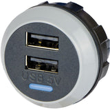 Einbausteckdose - 2 x USB-A PVPro/D