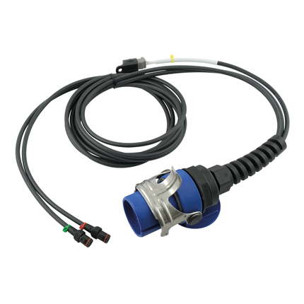 QVK Kameraset 50°, ABS Stecker mit 3 Meter Anschlusskabel auf Kamerahalter mit integriertem Warnlicht - 1 - Stück Diverse