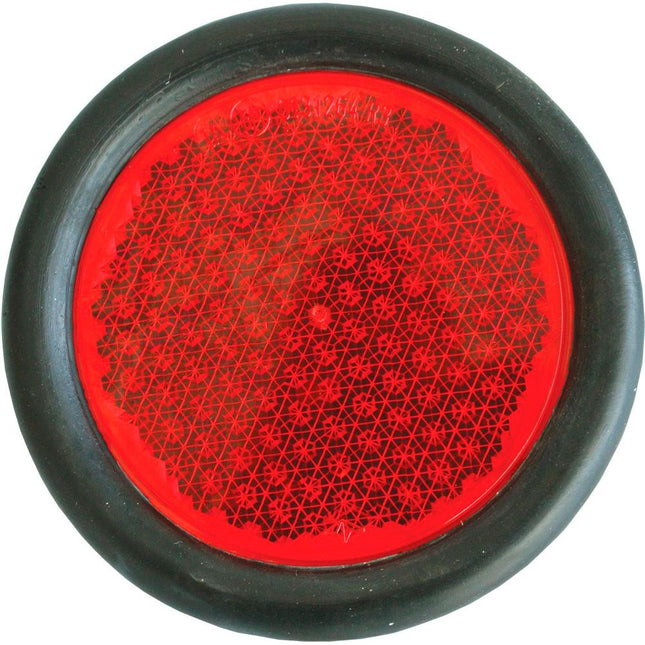 WEGU Rückstrahler rund. rot. 80mmø