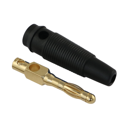 Bananenstecker schwarz ø 4 mm