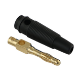 Bananenstecker schwarz ø 4 mm RA15sz/2