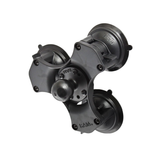 RAM Mounts 3-fach Saugfuss, Basisplatte rund, C-Kugel (1.5“) RAP3652241U