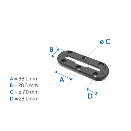 RAM Mounts Tough-Track-Schiene 76.2 mm RAPTRACKA3U - Hischier Auto AG