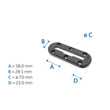 RAM Mounts Tough-Track-Schiene 76.2 mm RAPTRACKA3U